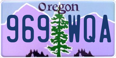 OR license plate 969WQA