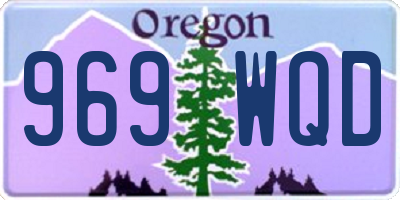 OR license plate 969WQD
