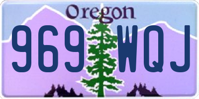 OR license plate 969WQJ