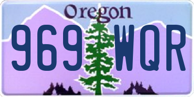 OR license plate 969WQR