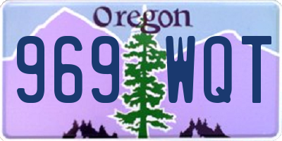 OR license plate 969WQT