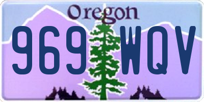 OR license plate 969WQV