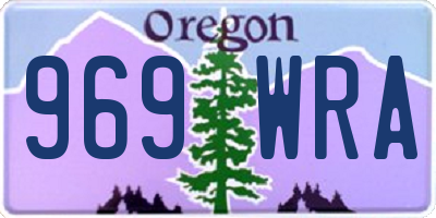 OR license plate 969WRA