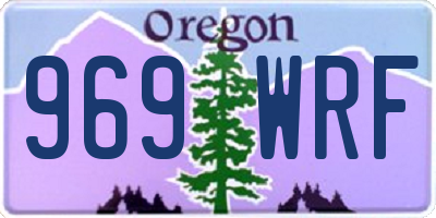 OR license plate 969WRF