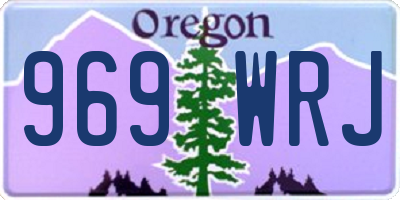 OR license plate 969WRJ