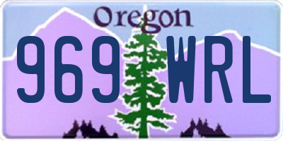 OR license plate 969WRL