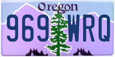 OR license plate 969WRQ