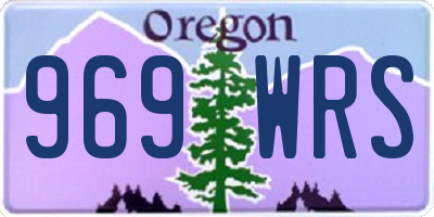 OR license plate 969WRS