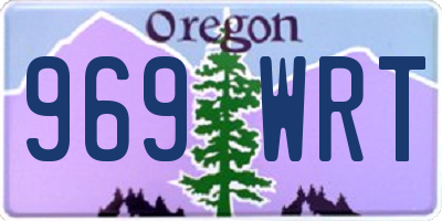 OR license plate 969WRT