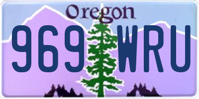 OR license plate 969WRU