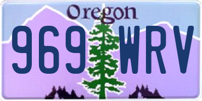 OR license plate 969WRV