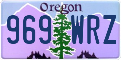 OR license plate 969WRZ