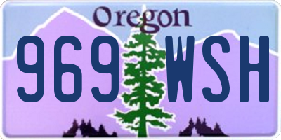 OR license plate 969WSH
