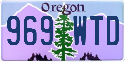 OR license plate 969WTD