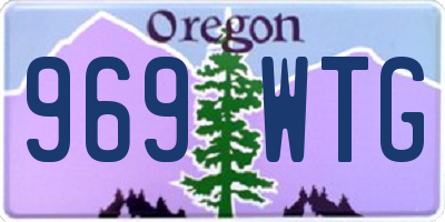OR license plate 969WTG