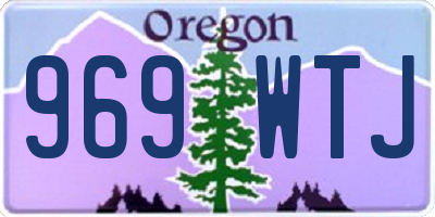 OR license plate 969WTJ