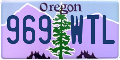 OR license plate 969WTL