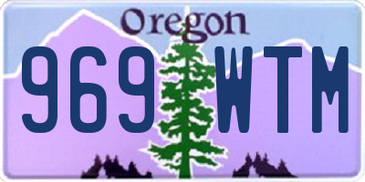 OR license plate 969WTM