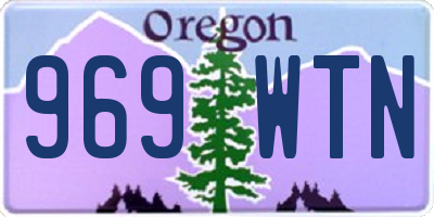 OR license plate 969WTN