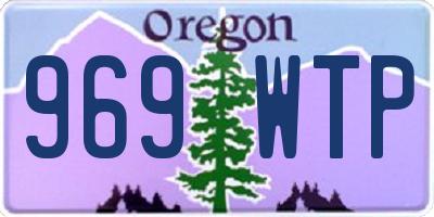 OR license plate 969WTP