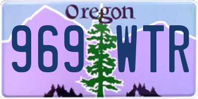 OR license plate 969WTR
