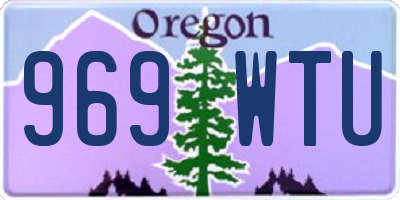 OR license plate 969WTU