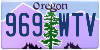OR license plate 969WTV
