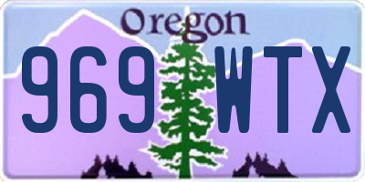 OR license plate 969WTX