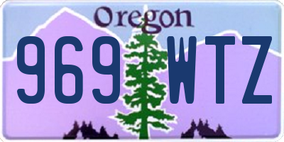 OR license plate 969WTZ