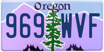 OR license plate 969WVF