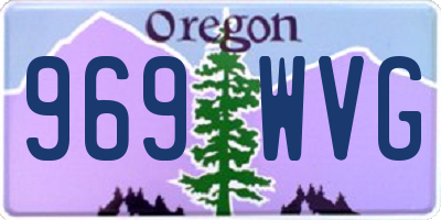 OR license plate 969WVG