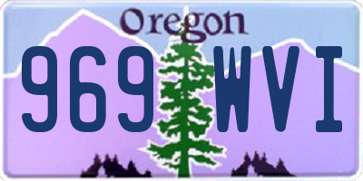 OR license plate 969WVI