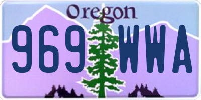 OR license plate 969WWA