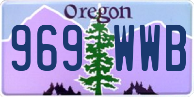 OR license plate 969WWB