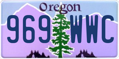 OR license plate 969WWC