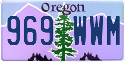 OR license plate 969WWM