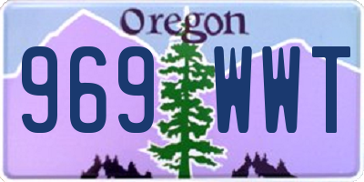 OR license plate 969WWT