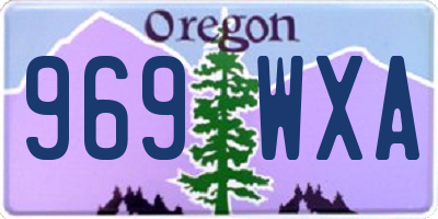 OR license plate 969WXA