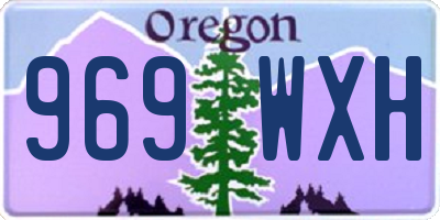 OR license plate 969WXH