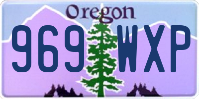 OR license plate 969WXP