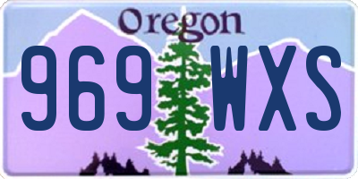 OR license plate 969WXS