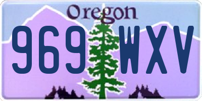OR license plate 969WXV