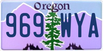 OR license plate 969WYA