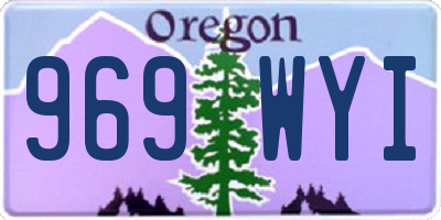 OR license plate 969WYI