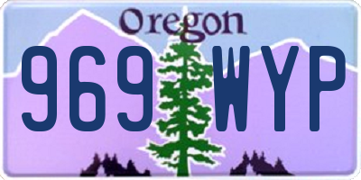 OR license plate 969WYP
