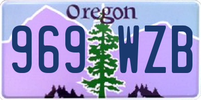OR license plate 969WZB