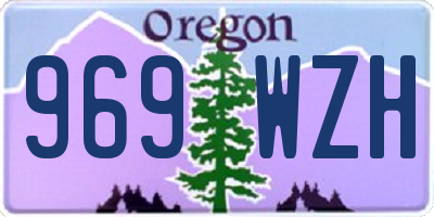 OR license plate 969WZH