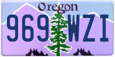 OR license plate 969WZI