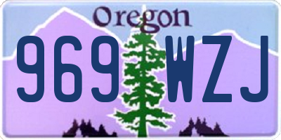 OR license plate 969WZJ
