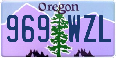 OR license plate 969WZL